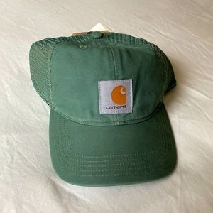 Carhartt Canvas Mesh-Back Green Hat